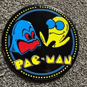 7” Round PAC-MAN Metal Sign Open Road Brand